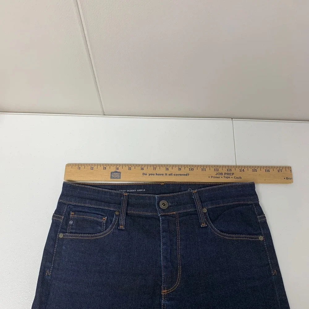 AG Adriano Goldschmied The Farrah Skinny Ankle Jeans Womens 27R Blue High Rise